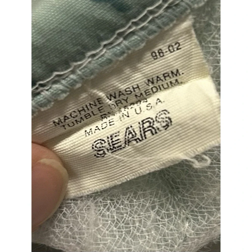 Vintage Sears Cottagecore Full Green‎ Floral Ruffle Bedspread Sheets Pillow Case